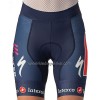 Set Fietsshirt + Korte Koersbroek 2023 Soudal Quick-Step Blauw Wit Dames